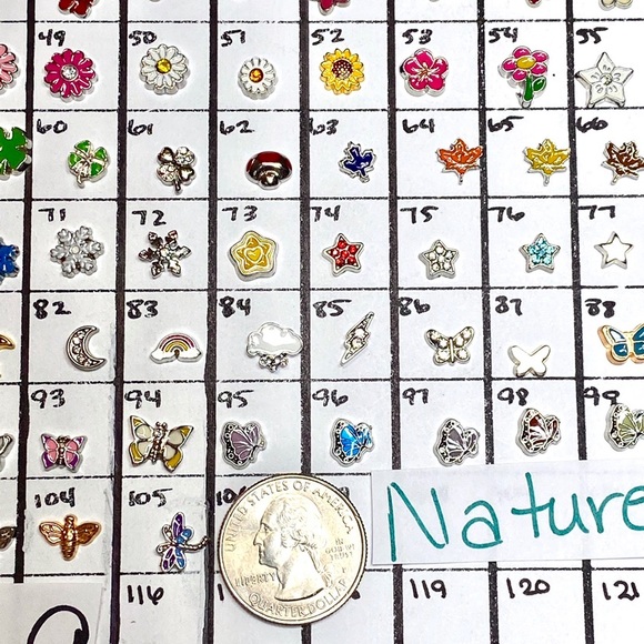 LC-#9 (4X) Nature locket charms - Picture 7 of 10